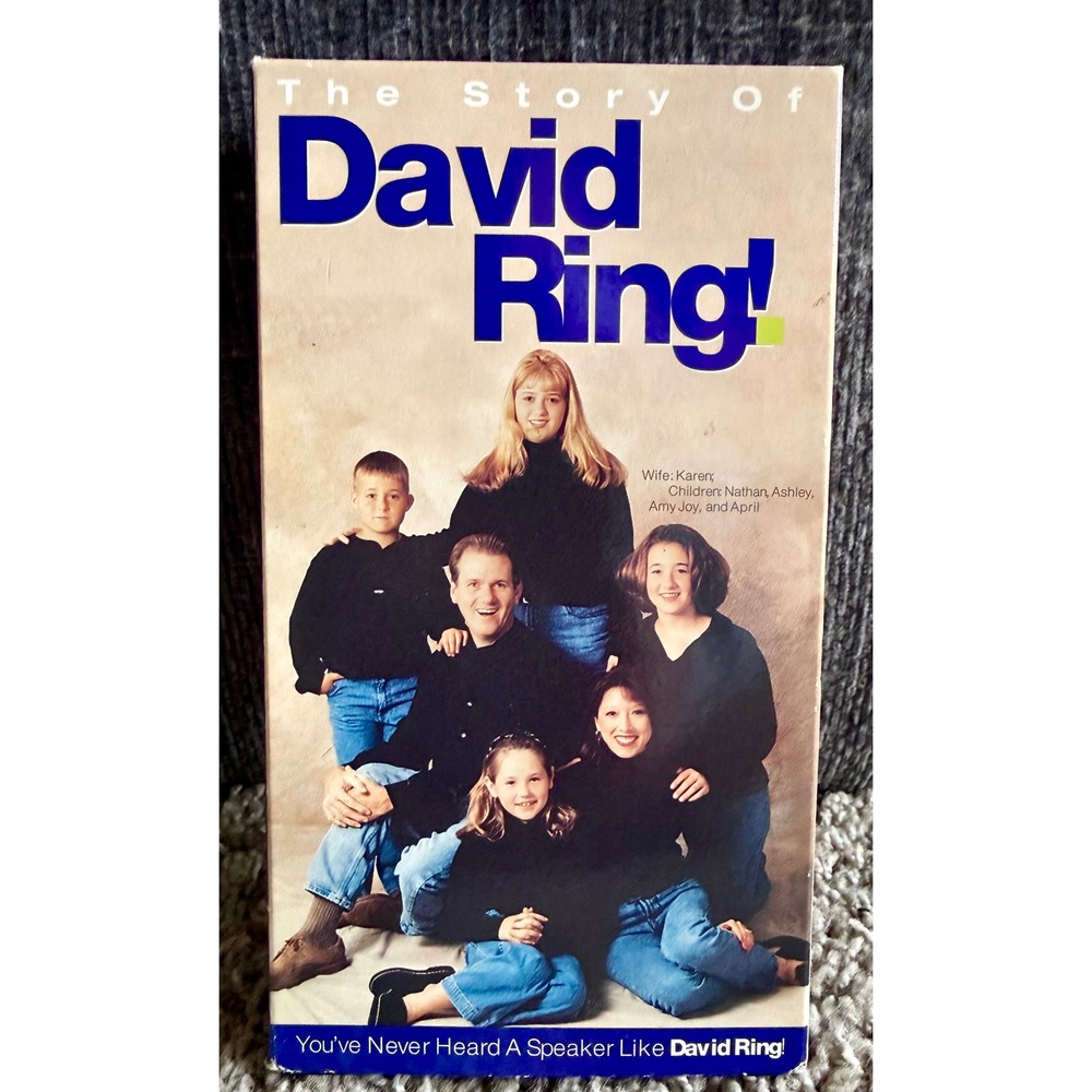 David Ring Ministries The Story Of David Ring VHS Excellent 1989